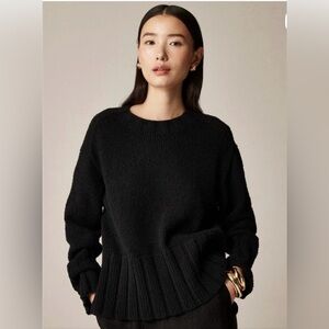 J. Crew Black Marina Sweater NWT XS
